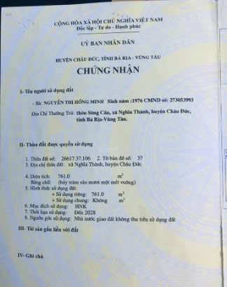 Hình ảnh của Bán Xưởng Châu Đức Vũng Tàu – Vị Trí Vàng, Giá 5,88 Tỷ