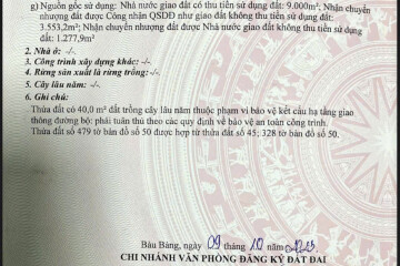 Cần Bán Đất Long Nguyên Bầu Bàng Tỉnh Bình Dương